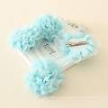 Factory low price Kids solid color Lace hair accessories Lovely Flower headband for baby girls